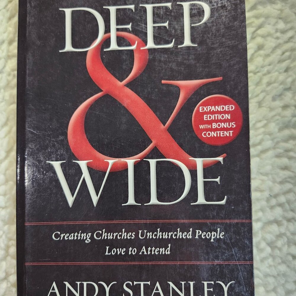 Andy Stanley Deep & Wide Paperback Expanded Edition Creating Churches Zondervan
